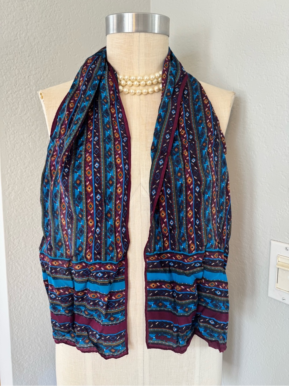 Evan Picone Scarf Likely Silk 50”x10”